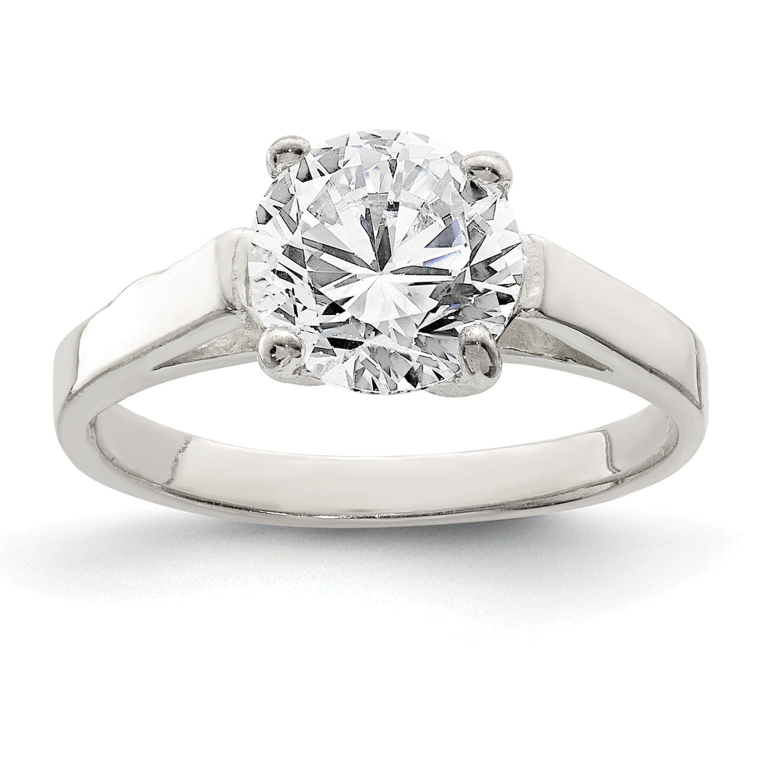 Lovely Rita's Ring Sterling Silver Solitaire Round C.Z Ring
