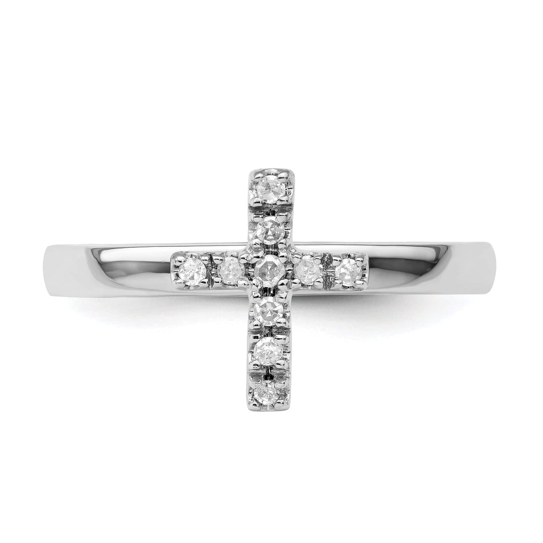 Stackable Expressions Ring Sterling Silver Stackable Expressions Diamond Ring