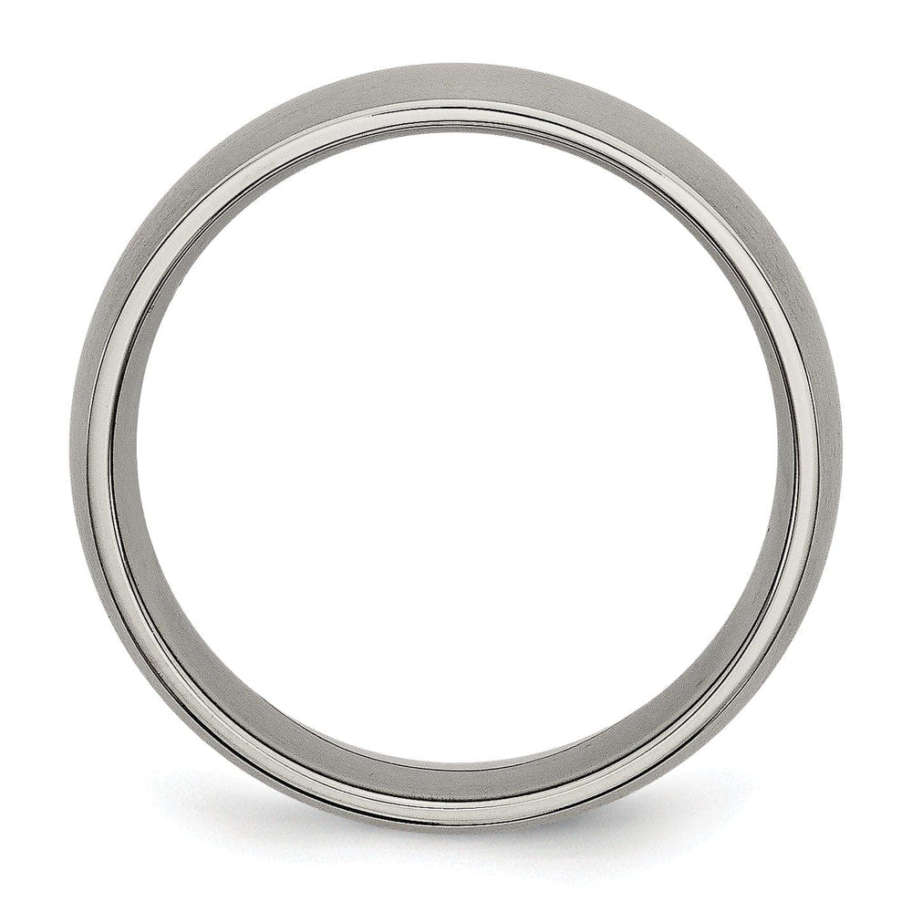 Bridal Ring Titanium Brushed 7MM Band