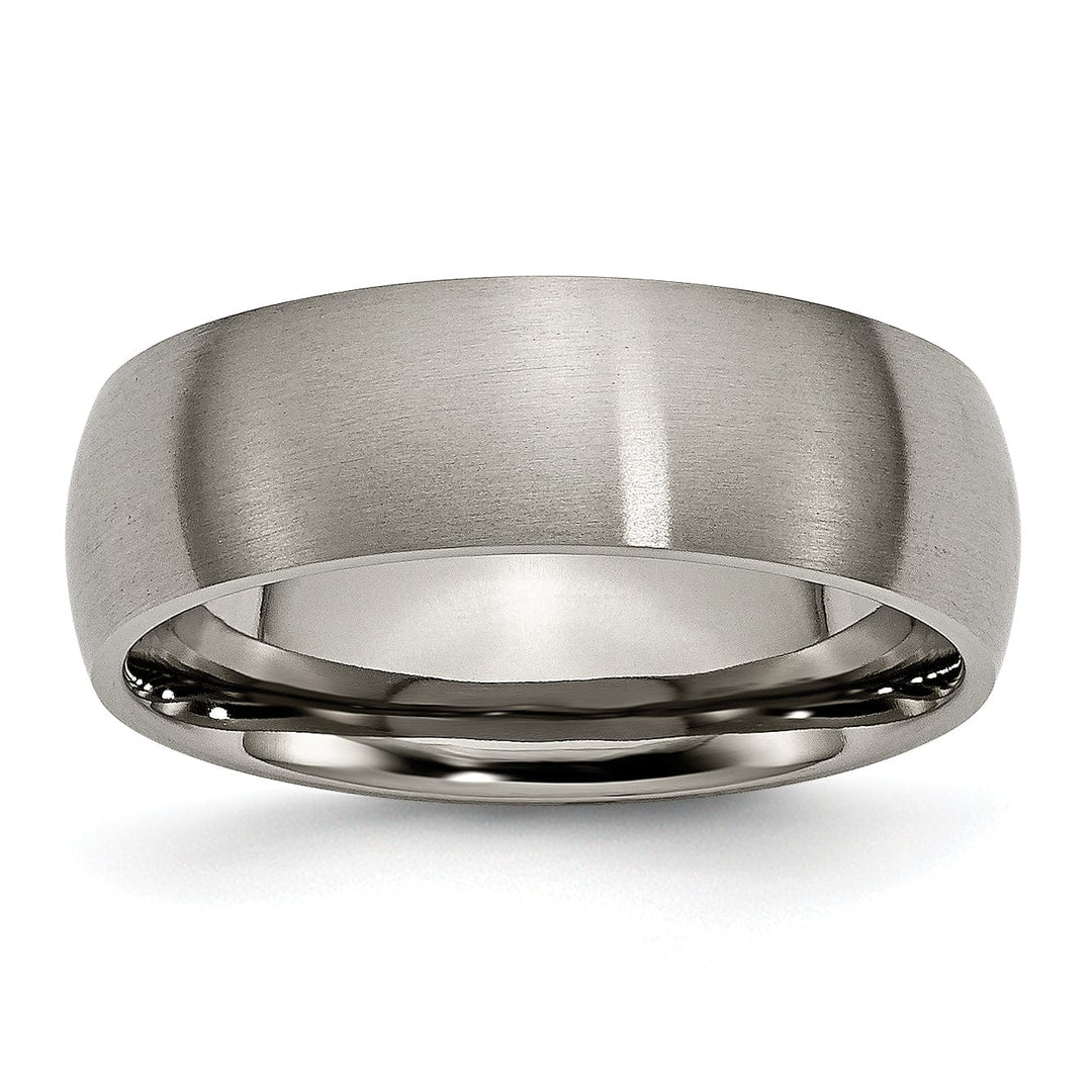 Bridal Ring Titanium Brushed 7MM Band