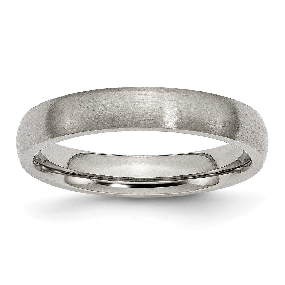 Bridal Ring Titanium Brushed Comfort Fit Wedding Band
