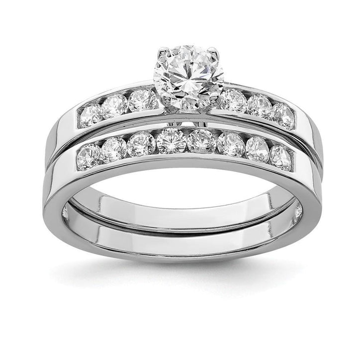 Sterling Silver Cubic Zirconia Ring Set