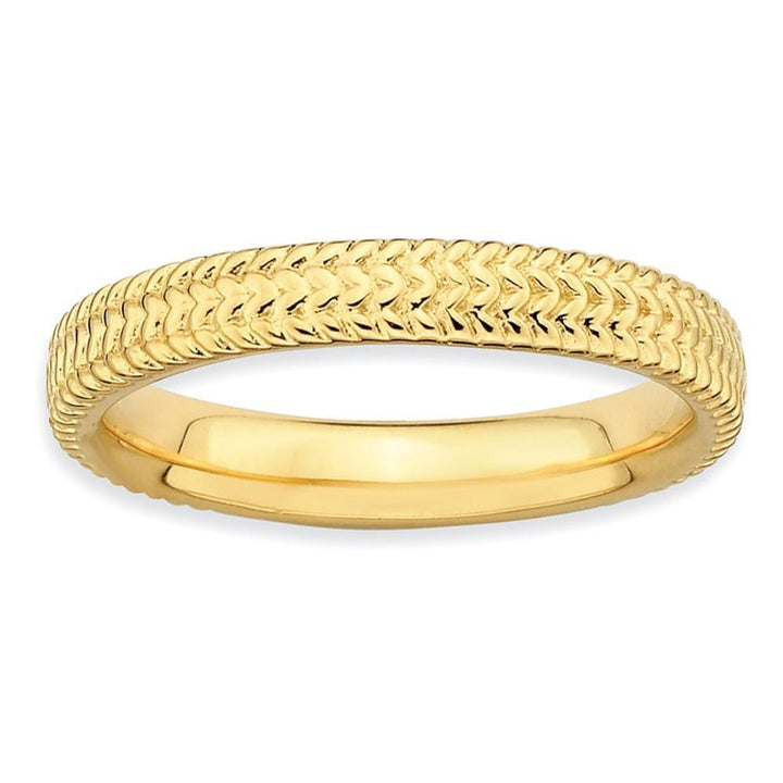 Sterling Silver Gold-Plated Ring