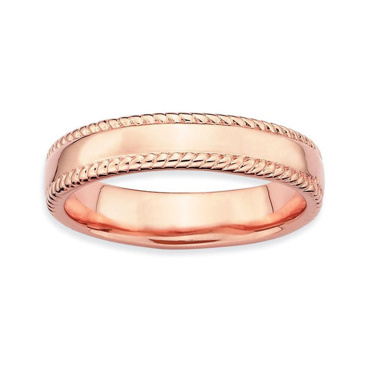 Sterling Silver Pink-Plated Ring