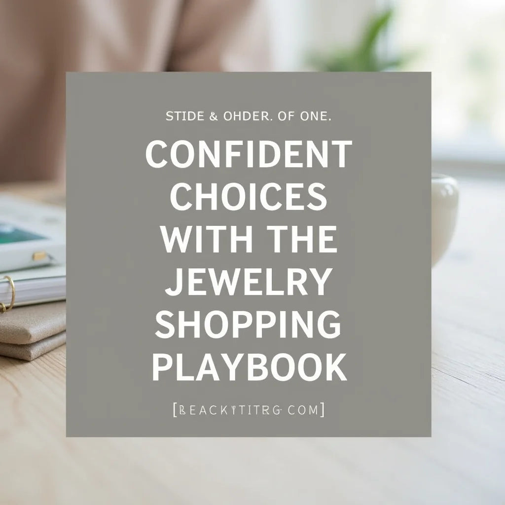 Jewelryshopping - Confident Choices with the Jewelry Shopping Playbook