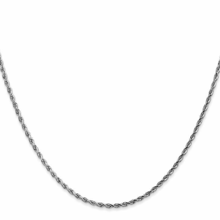 10K White Gold 1.75mm D.C. Rope Chain