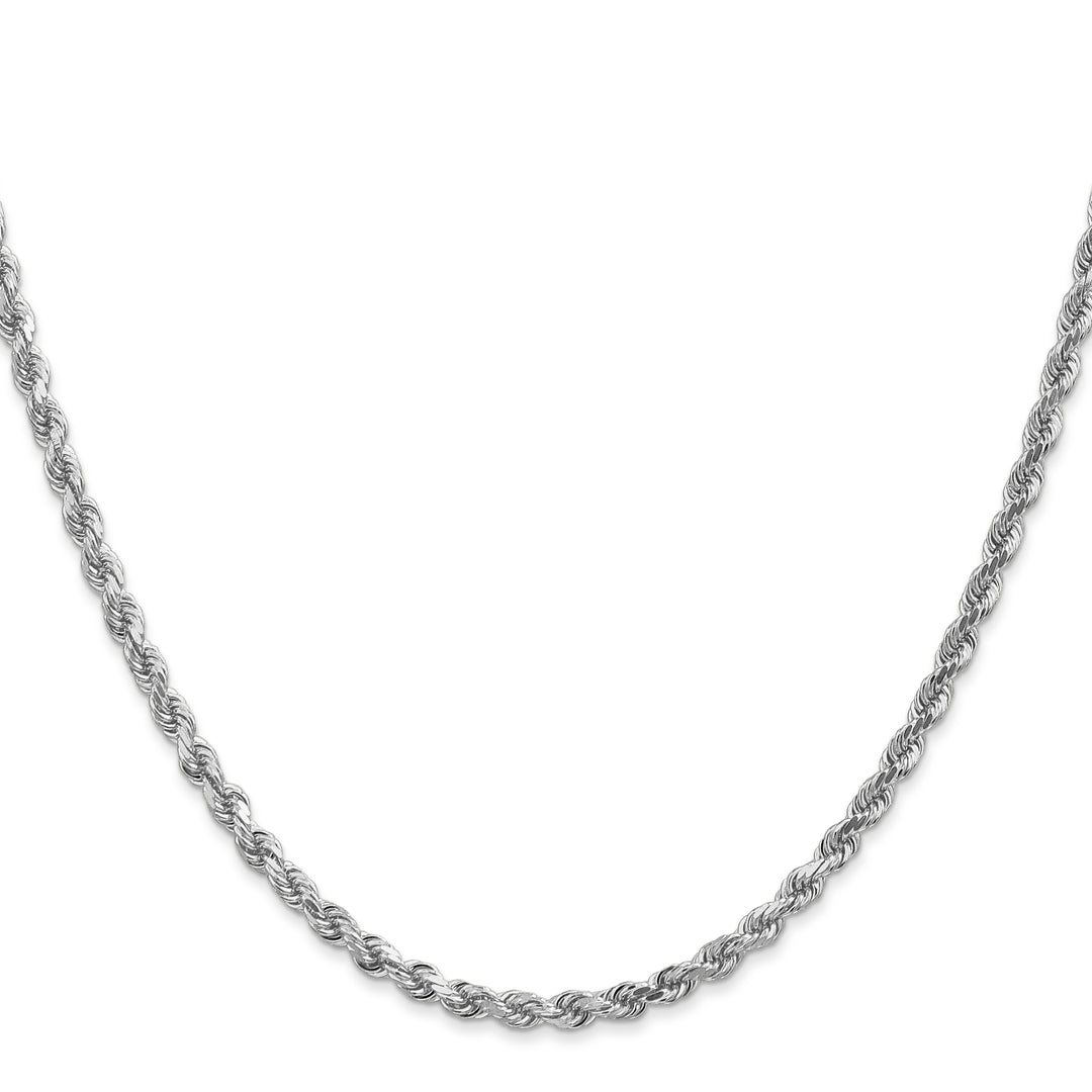 10K White Gold 3mm D.C. Rope Chain