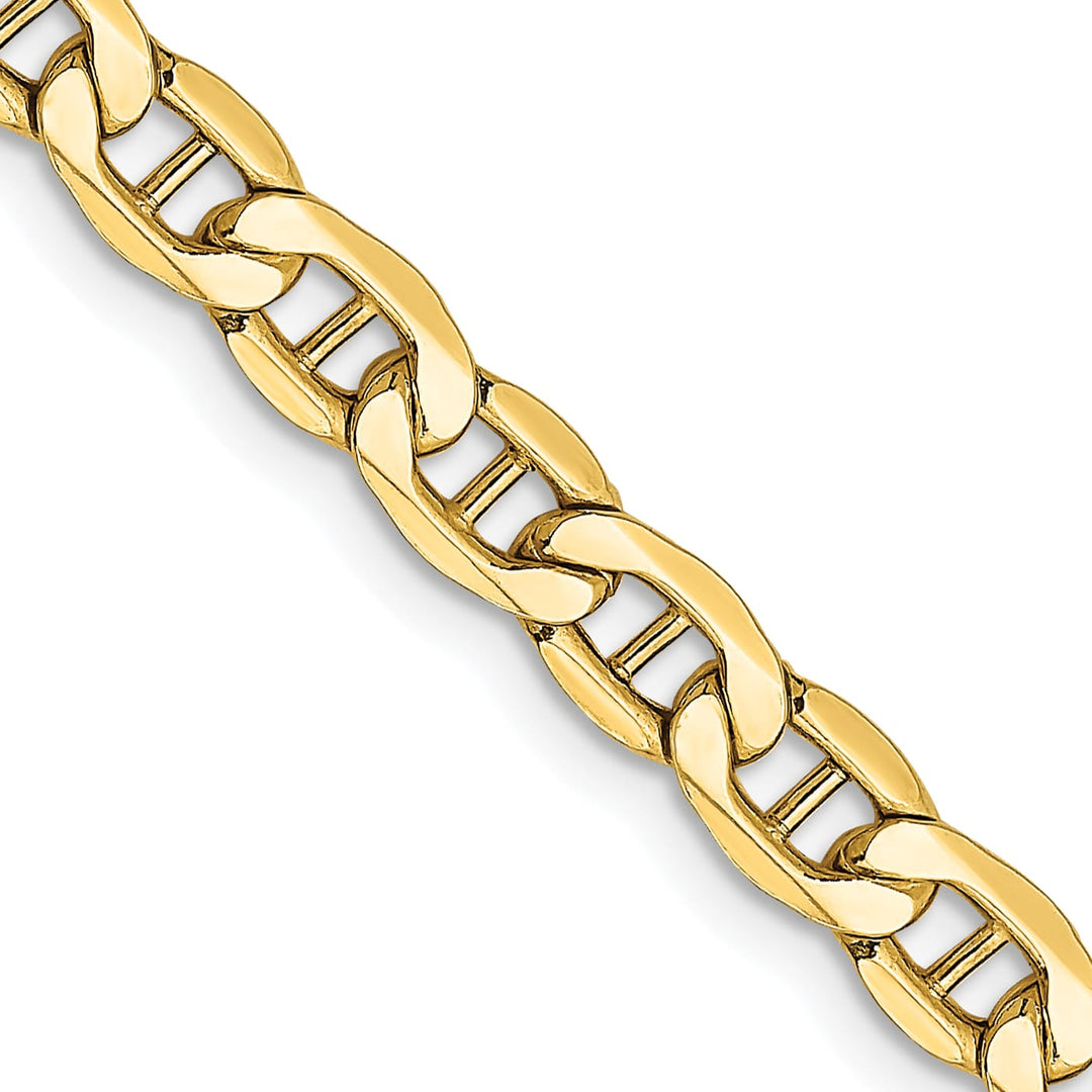 10K Yellow Gold 4.75mm Semi-Solid Anchor Chain