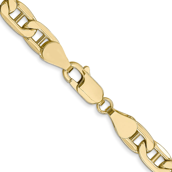 10K Yellow Gold 5.5mm Semi-Solid Anchor Chain