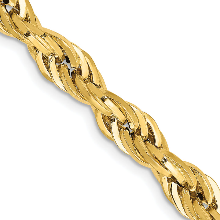 10K Yellow Gold 5.4mm Semi-Solid Rope Chain