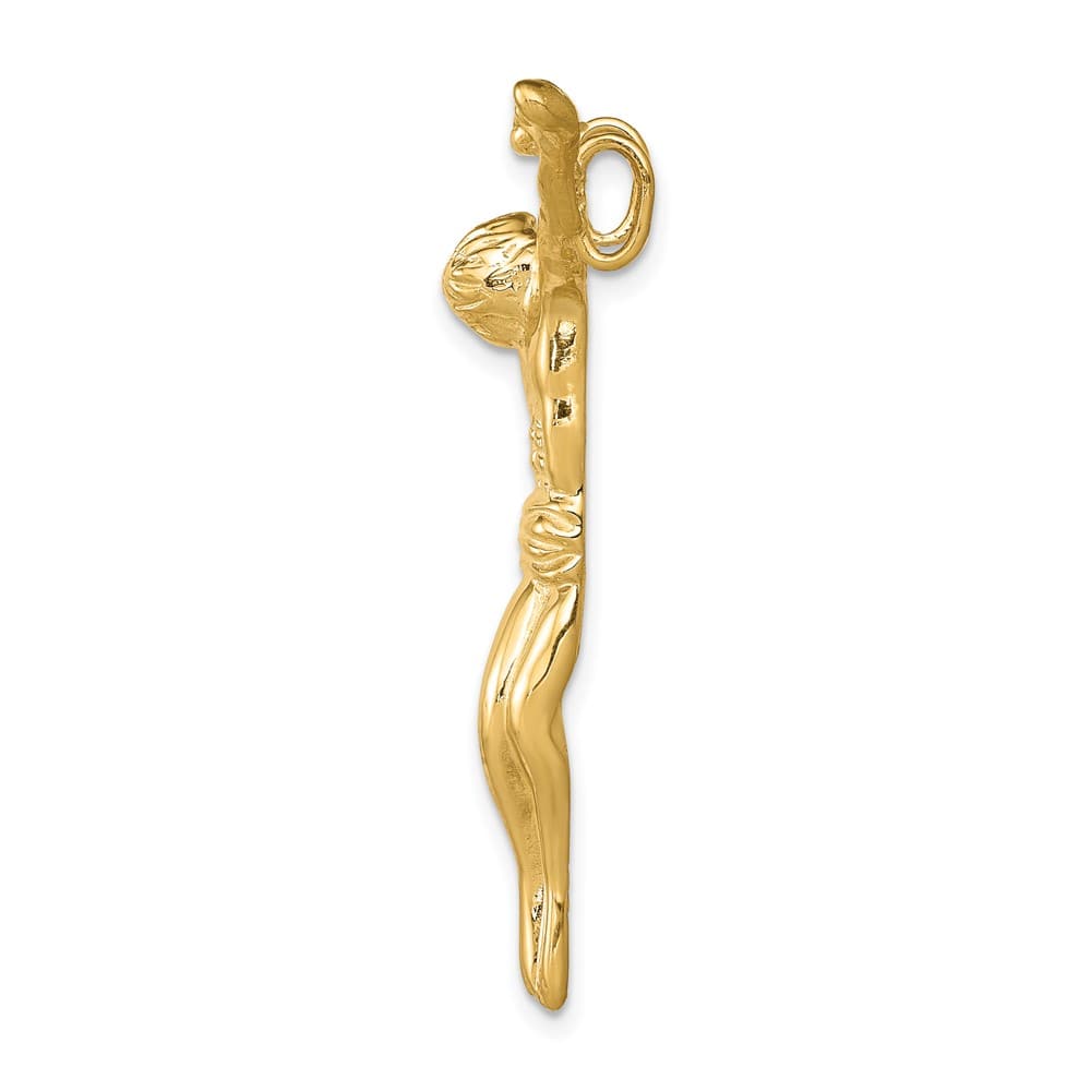 Lovely Rita's Pendants & Charms 10K Yellow Gold Polished Large Corpus Chain Slide