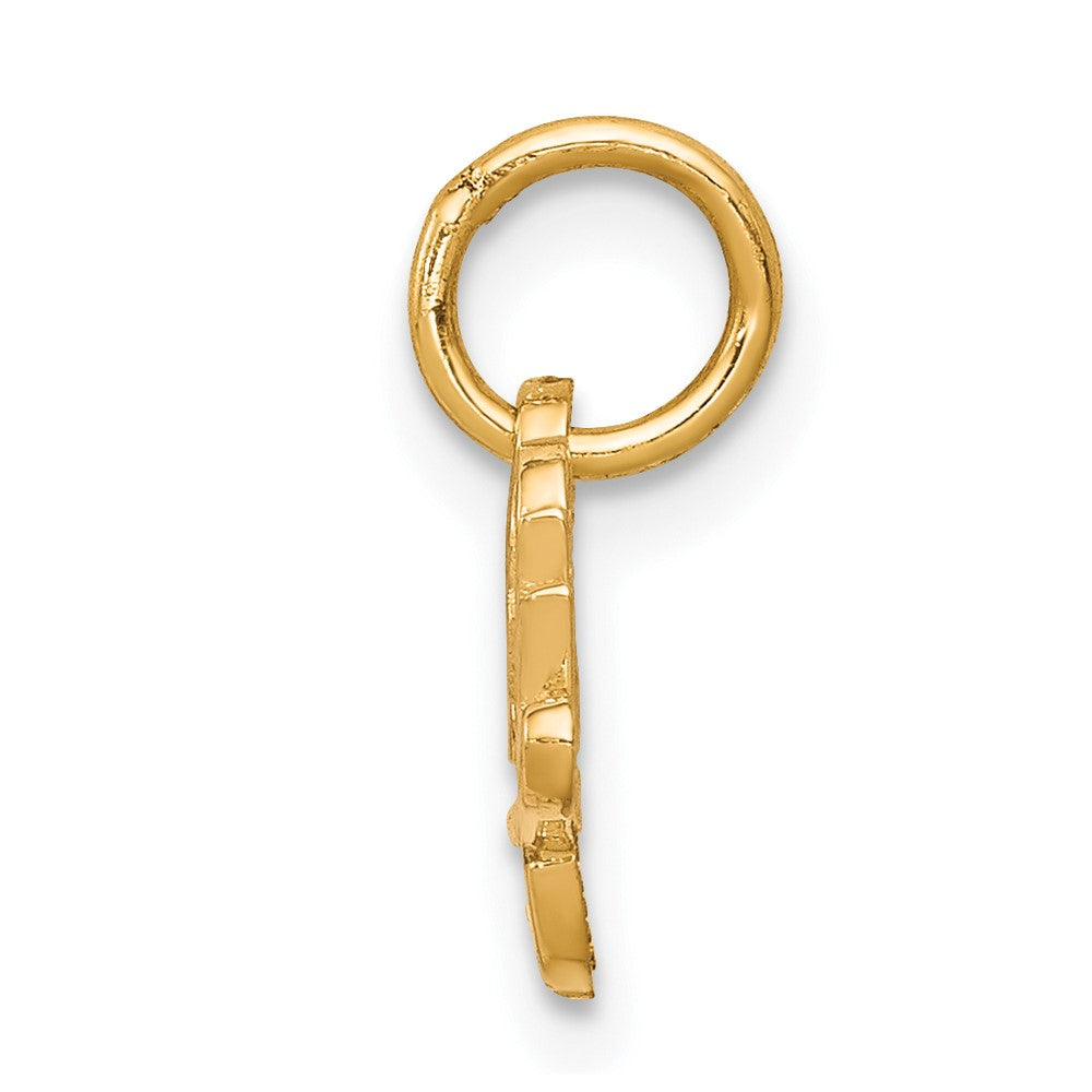 Lovely Rita's Pendants & Charms 10K Yellow Gold Solid Polished Petite I Love You Script Charm
