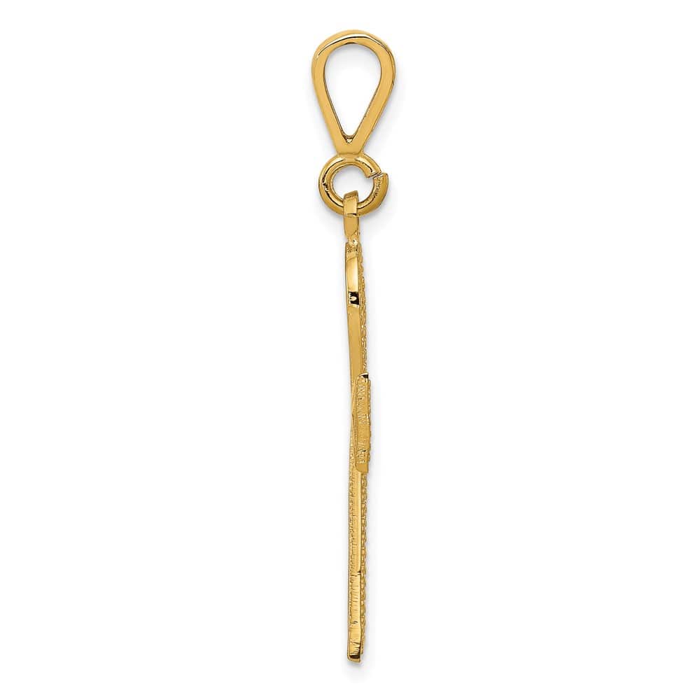 Lovely Rita's Pendants & Charms 10K Yellow Gold Solid Polished Large Ankh Cross Charm