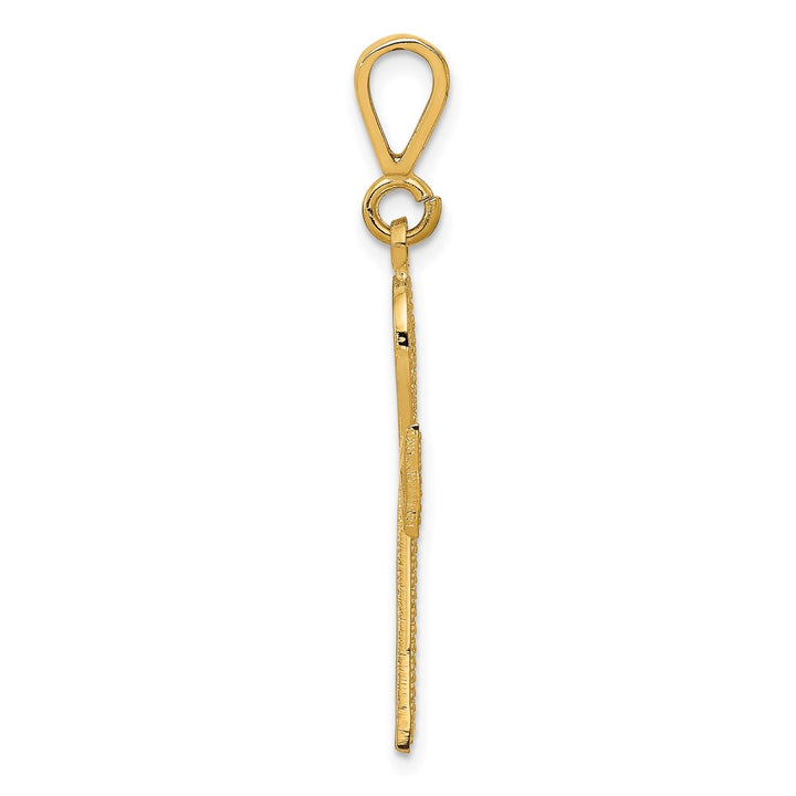 Lovely Rita's Pendants & Charms 10K Yellow Gold Solid Polished Large Ankh Cross Charm