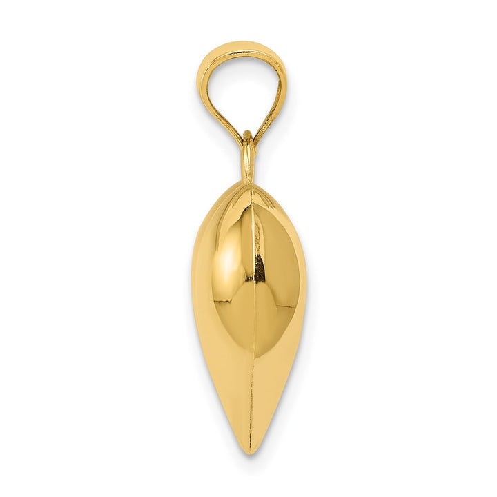 Lovely Rita's Pendants & Charms 10K Yellow Gold Hollow Polished 3-D Medium Puffed Heart Pendant