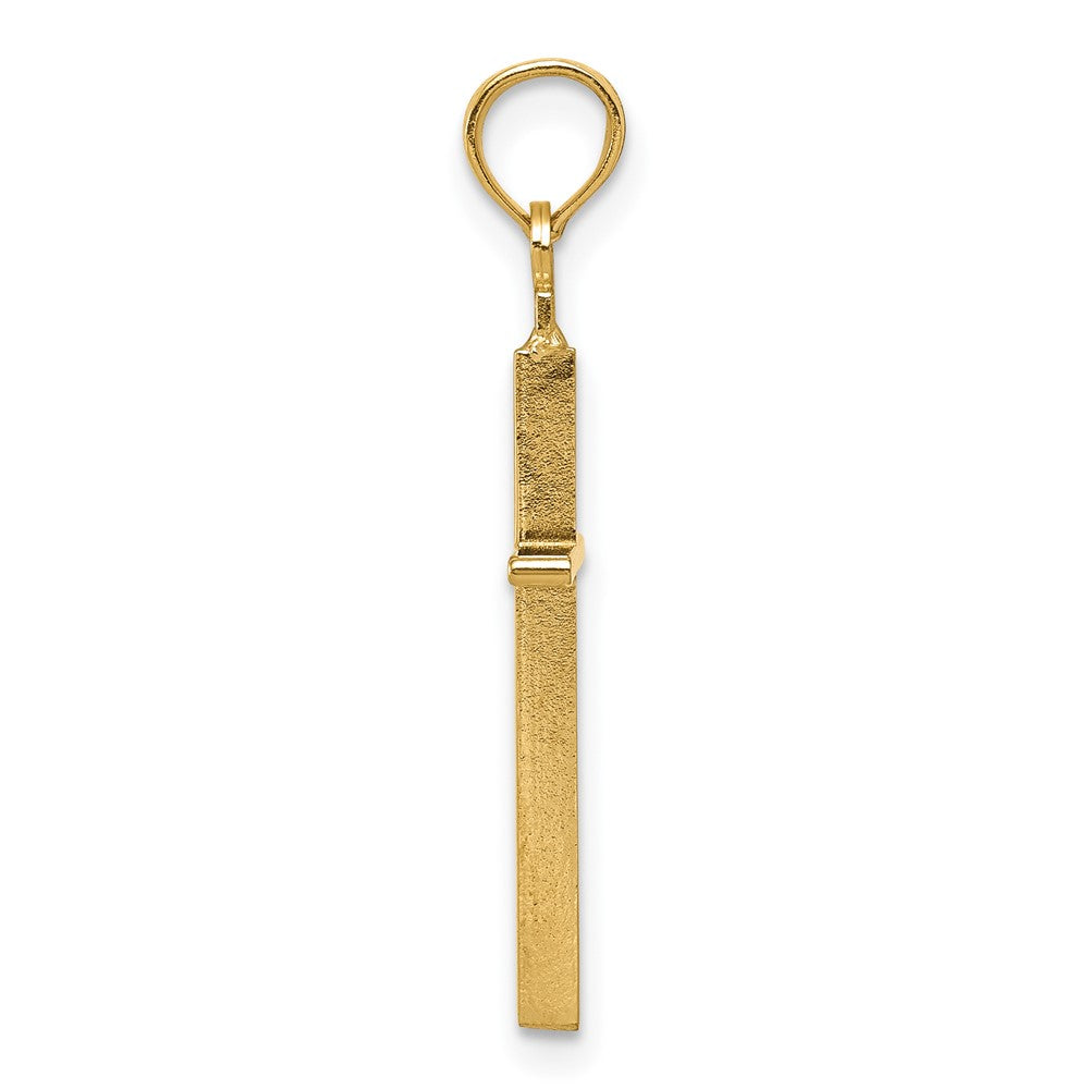 Lovely Rita's Pendants & Charms 10K Yellow Gold Solid Polished Extra Large Latin Cross Pendant