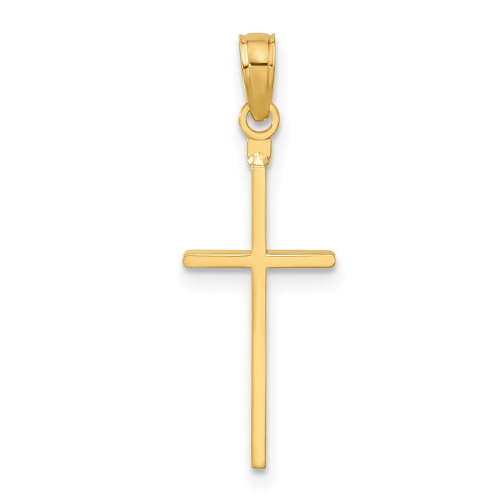 Lovely Rita's Pendants & Charms 10K Yellow Gold Solid Polished Extra Large Latin Cross Pendant