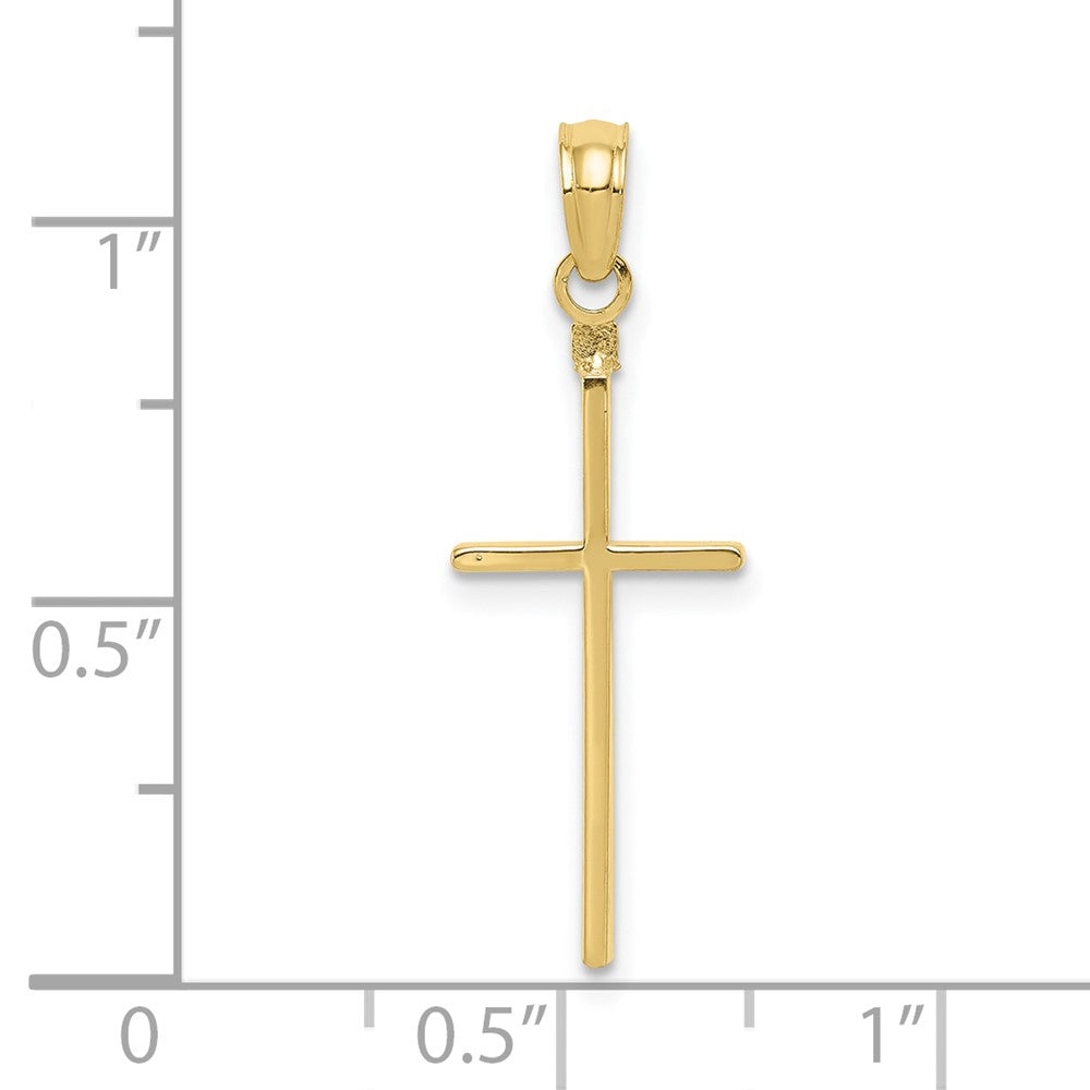 Lovely Rita's Pendants & Charms 10K Yellow Gold Solid Polished Extra Large Latin Cross Pendant