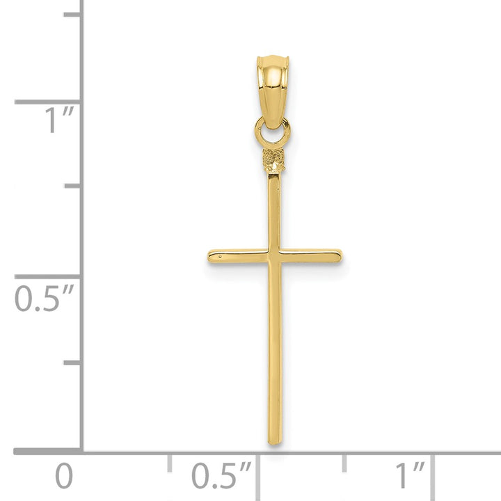Lovely Rita's Pendants & Charms 10K Yellow Gold Solid Polished Extra Large Latin Cross Pendant