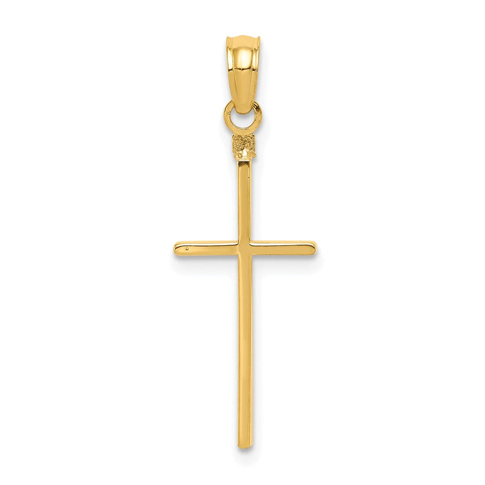Lovely Rita's Pendants & Charms 10K Yellow Gold Solid Polished Extra Large Latin Cross Pendant