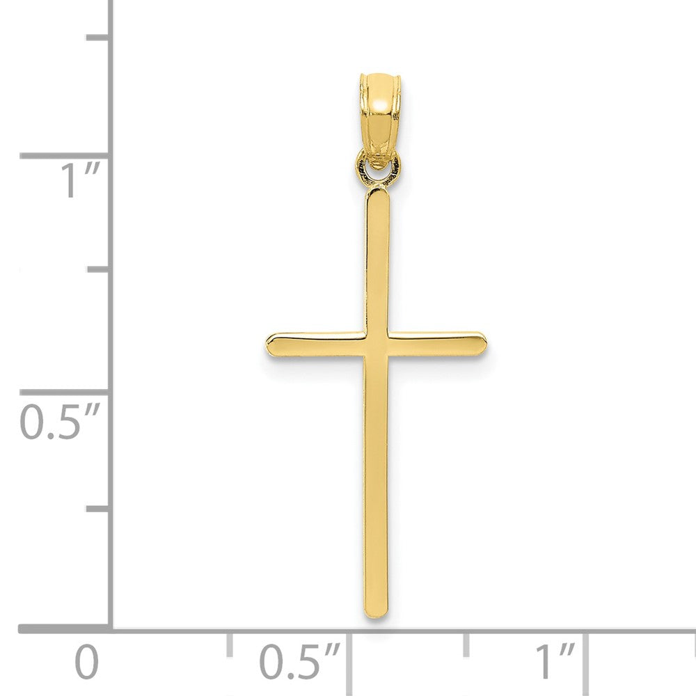 Lovely Rita's Pendants & Charms 10K Yellow Gold Solid Polished Large Latin Cross Pendant