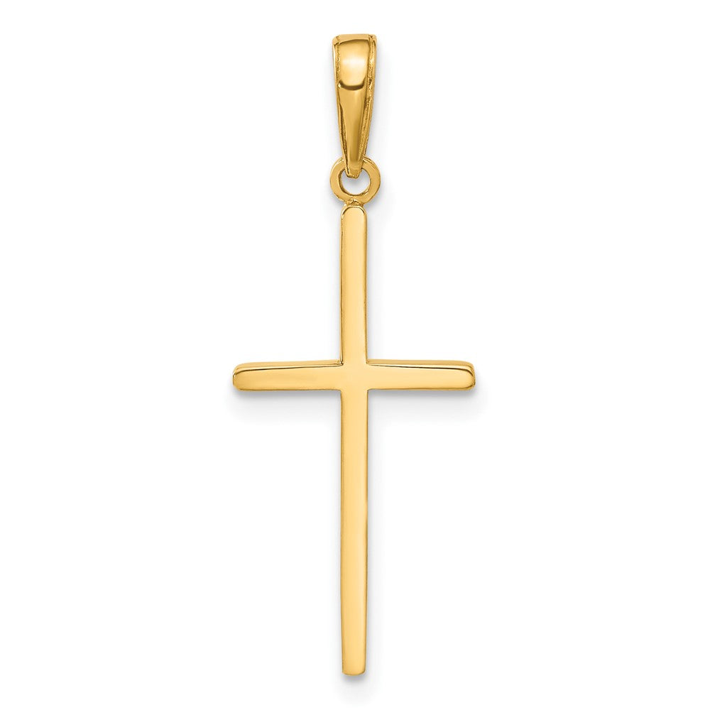Lovely Rita's Pendants & Charms 10K Yellow Gold Solid Polished Large Latin Cross Pendant
