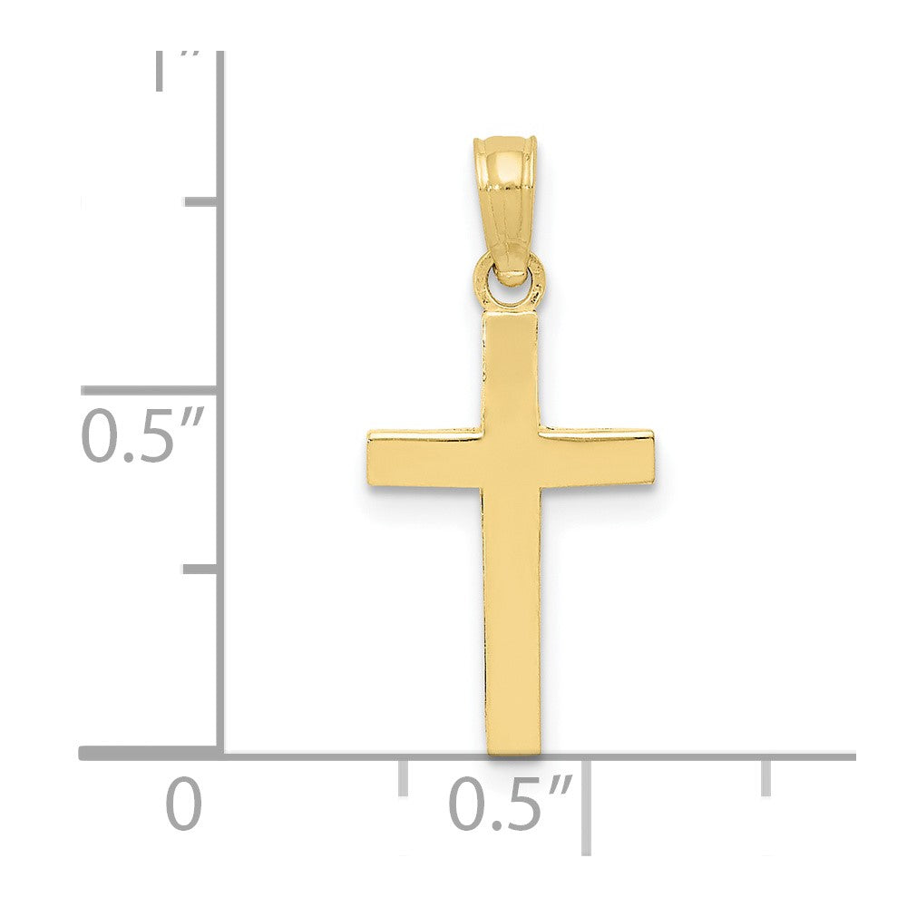 Lovely Rita's Pendants & Charms 10K Yellow Gold Solid Polished Medium Latin Cross Pendant
