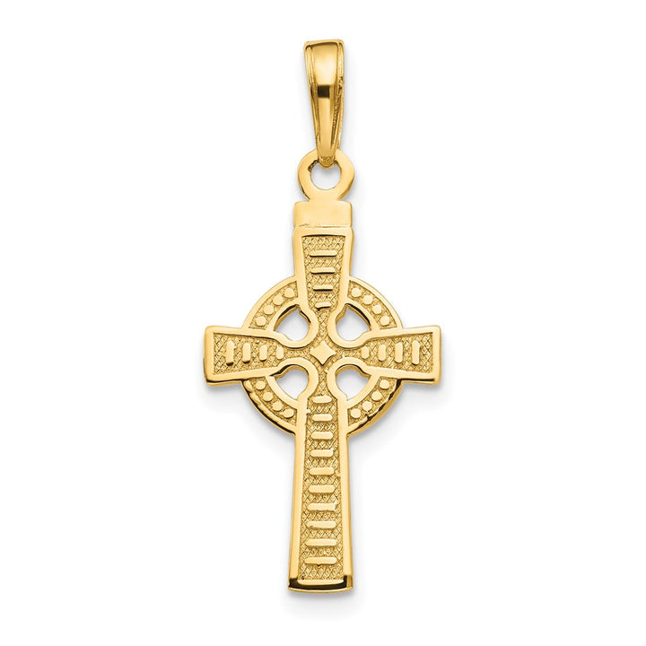Lovely Rita's Pendants & Charms 10K Yellow Gold Large Reversible God IS Love Celtic Cross Pendant