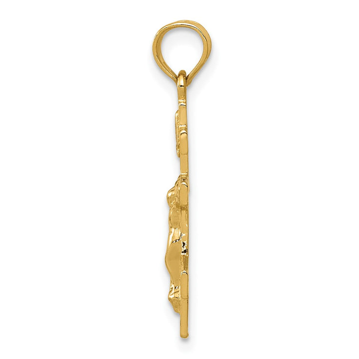 Lovely Rita's Pendants & Charms 10K Yellow Gold Polished Medium Eastern Orthodox INRI Crucifix Charm