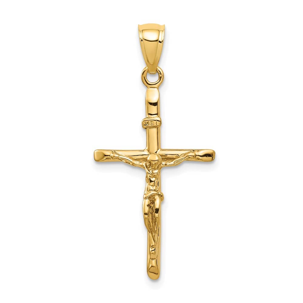 Lovely Rita's Pendants & Charms 10K Yellow Gold Solid Polished Large INRI Crucifix Pendant