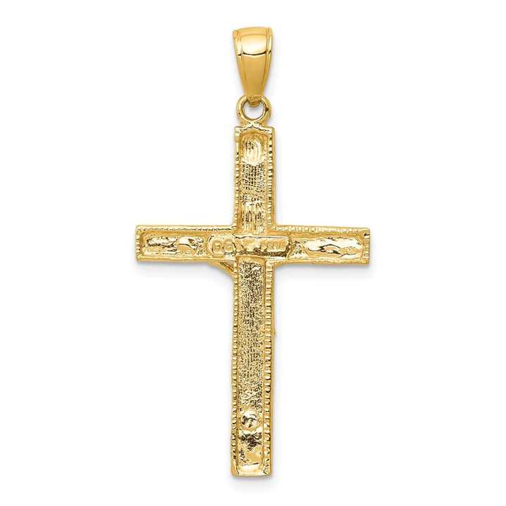 Lovely Rita's Pendants & Charms 10K Yellow Gold Solid Polished Large INRI Crucifix Pendant