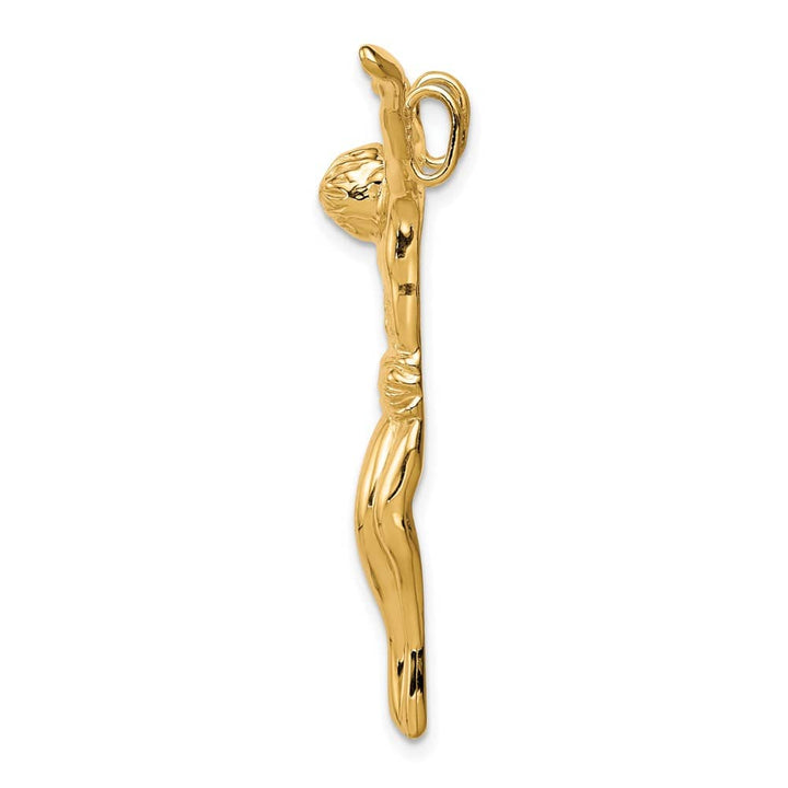 Lovely Rita's Pendants & Charms 10K Yellow Gold Solid Polished Large Corpus Pendant
