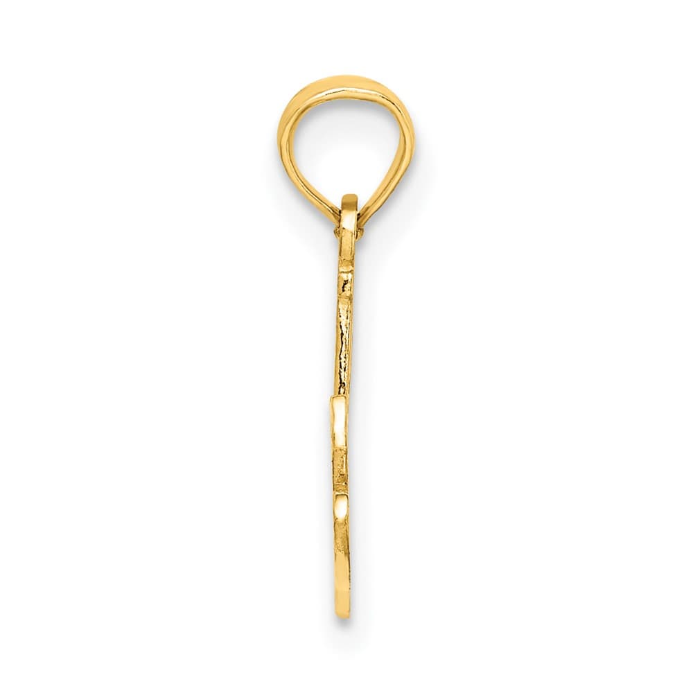 Lovely Rita's Pendants & Charms 10K Yellow Gold Solid Polished Small #1 NANA Script Charm