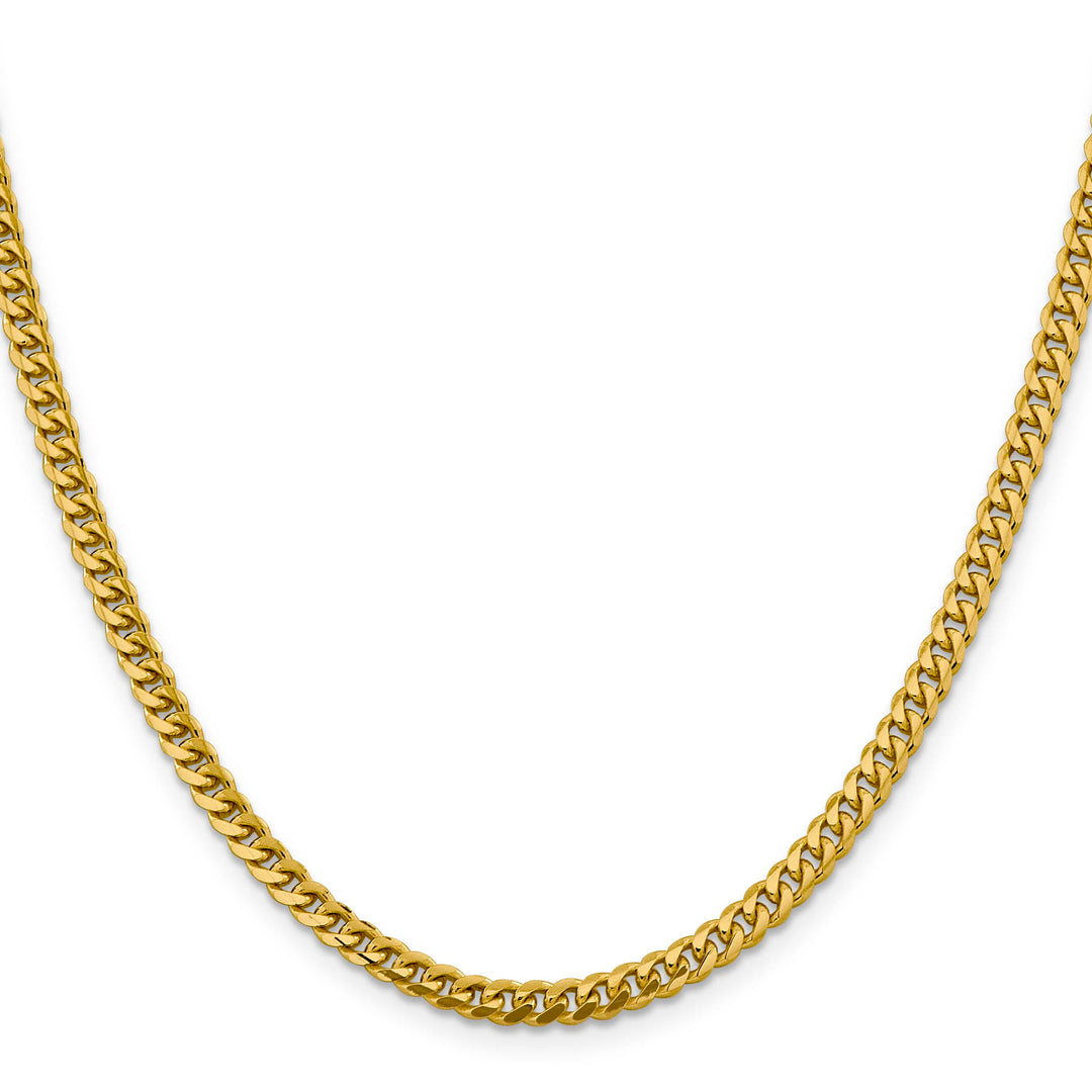 10K Yellow Gold 4.25mm Solid Miami Cuban Chain
