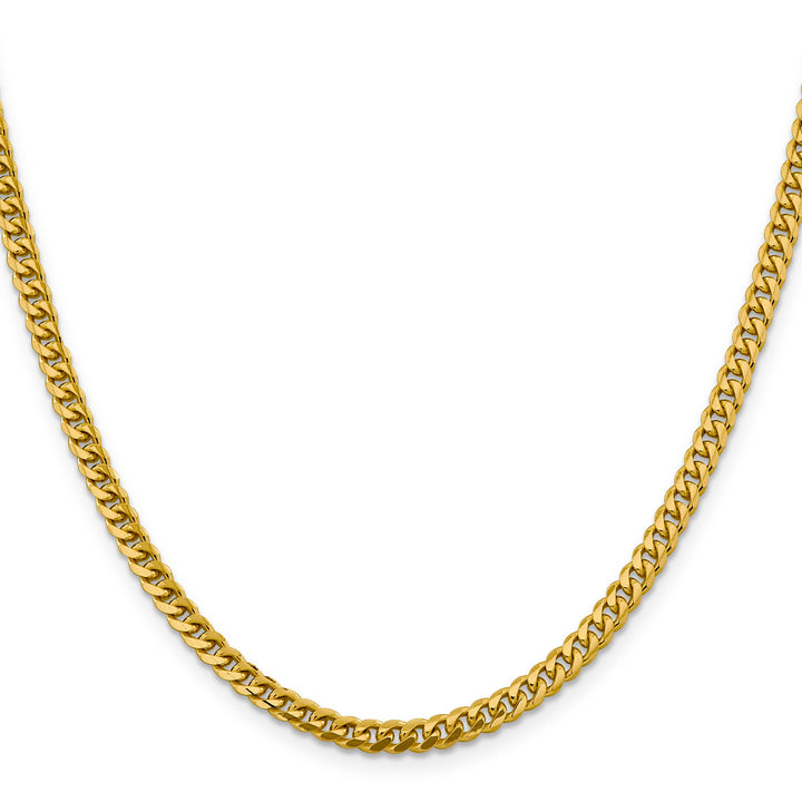 10K Yellow Gold 4.25mm Solid Miami Cuban Chain