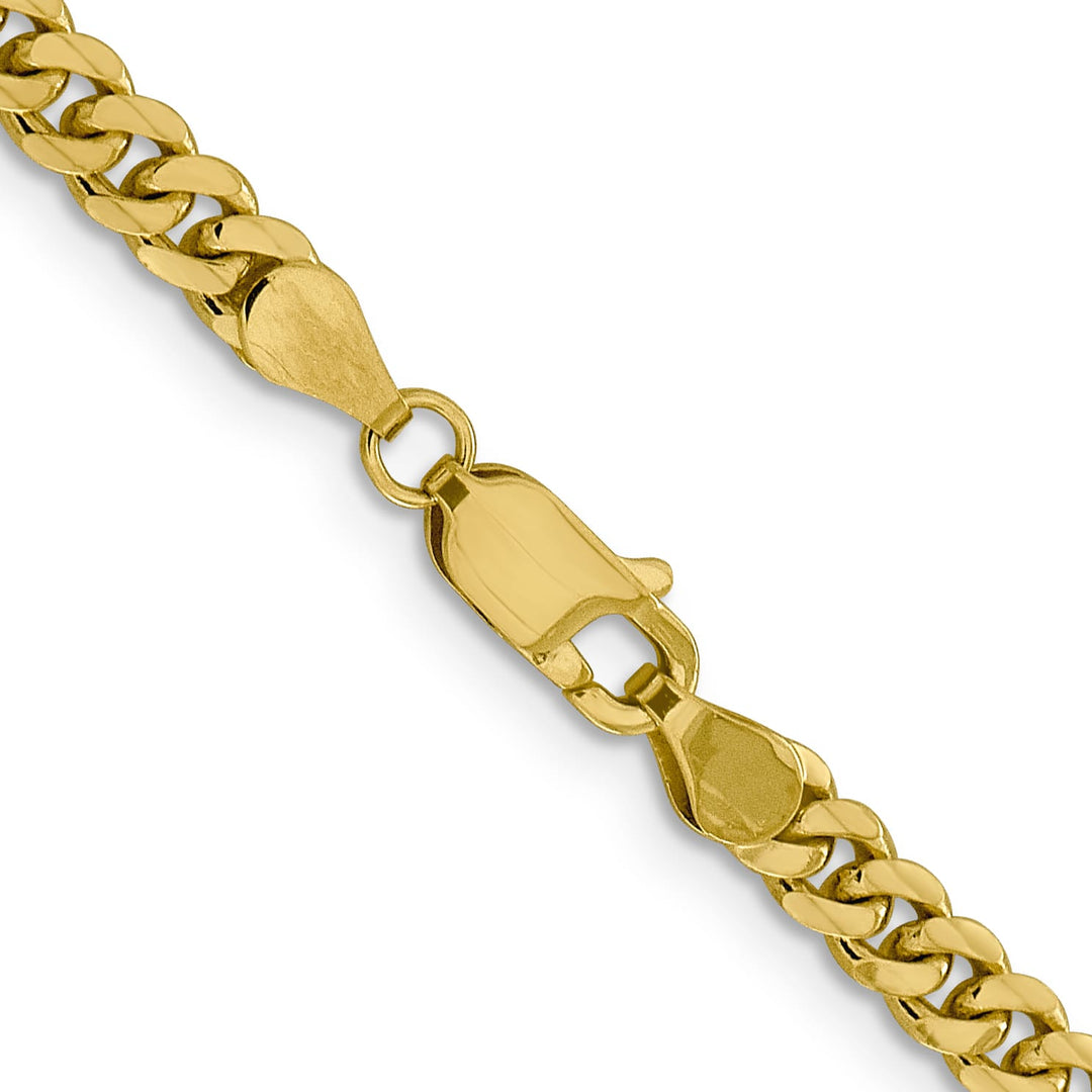 10K Yellow Gold 4.25mm Solid Miami Cuban Chain