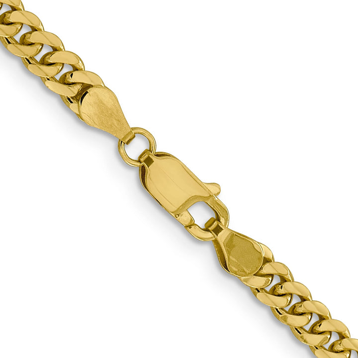 10K Yellow Gold 4.25mm Solid Miami Cuban Chain