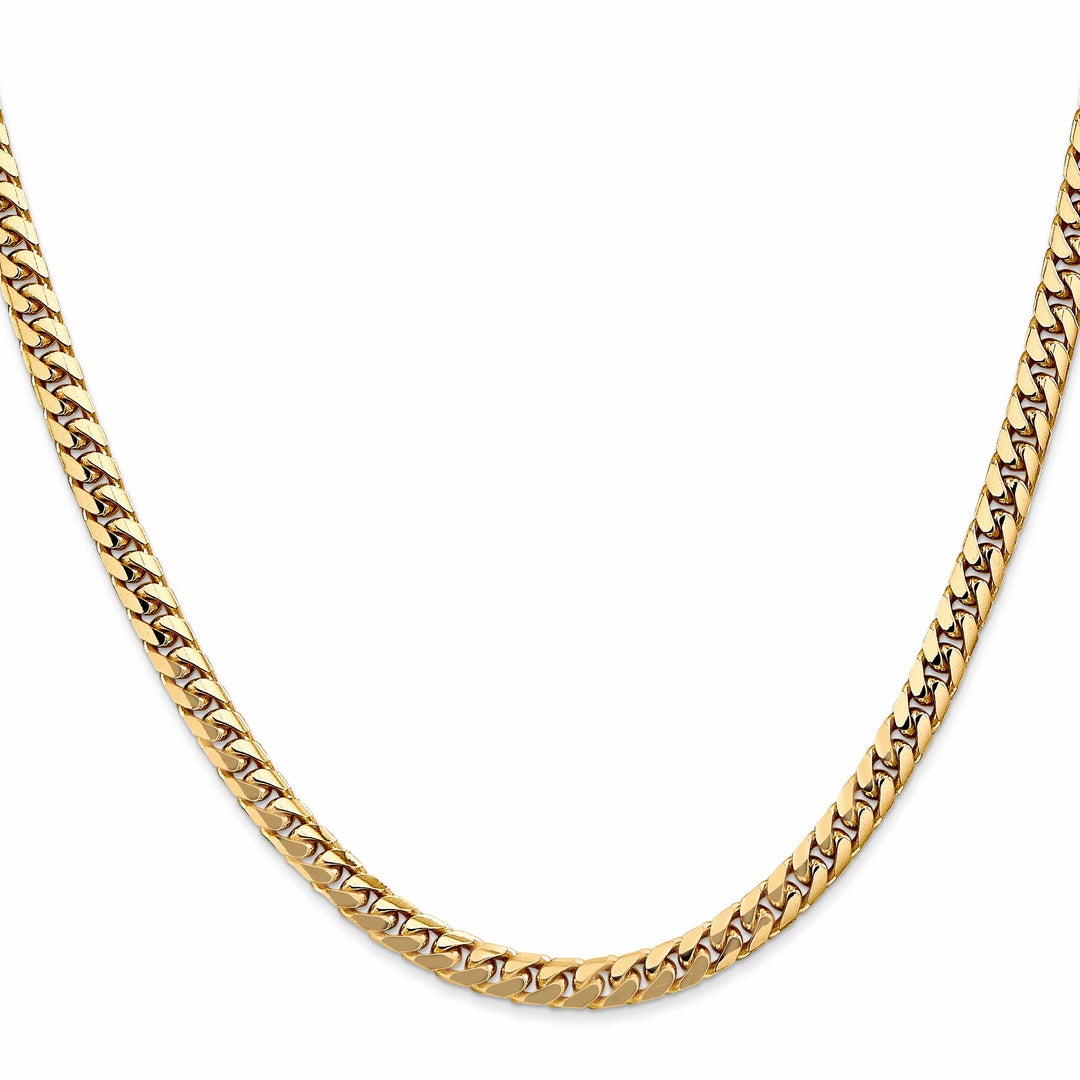 10K Yellow Gold 4.3mm Solid Miami Cuban Chain