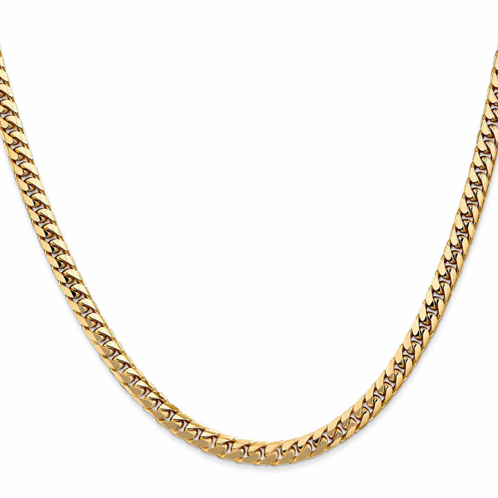 10K Yellow Gold 4.3mm Solid Miami Cuban Chain