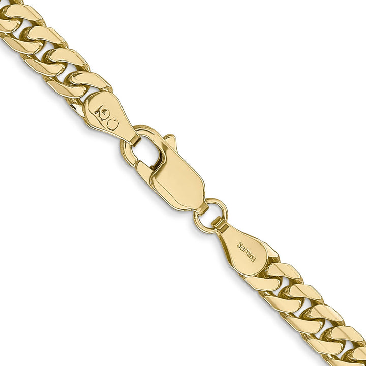 10K Yellow Gold 4.3mm Solid Miami Cuban Chain
