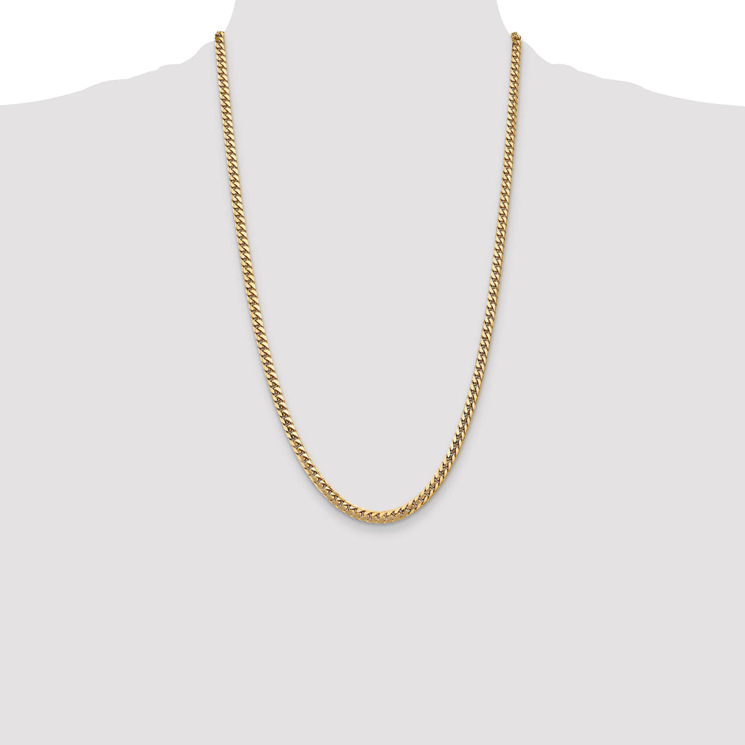 10K Yellow Gold 4.3mm Solid Miami Cuban Chain