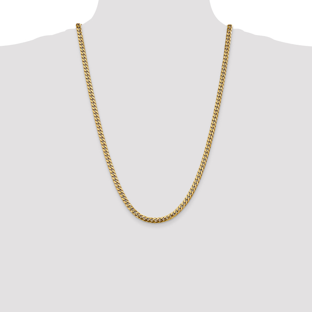 10K Yellow Gold 5mm Solid Miami Cuban Chain