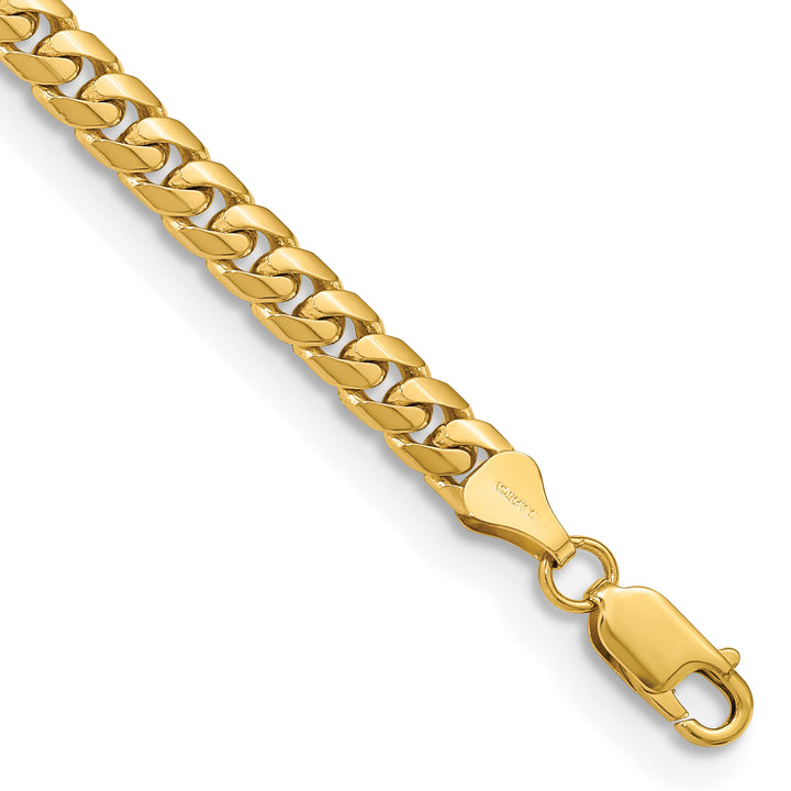 10K Yellow Gold 5.5mm Solid Miami Cuban Chain Bracelet