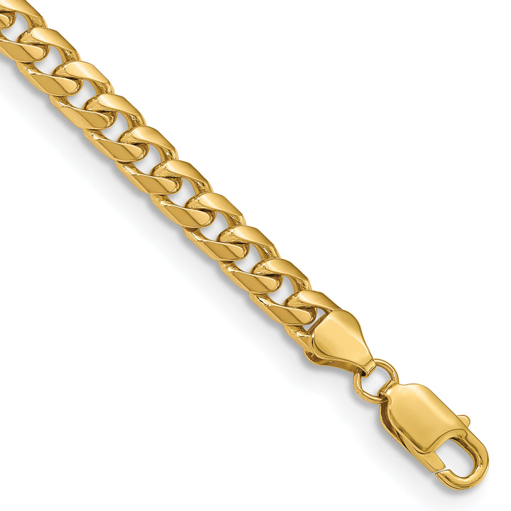 10K Yellow Gold 6.25mm Solid Miami Cuban Chain Bracelet