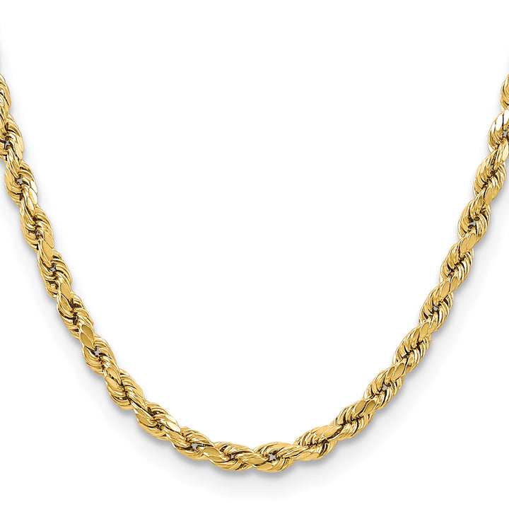 10K Yellow Gold 5.5mm Semi-Solid D.C. Rope Chain