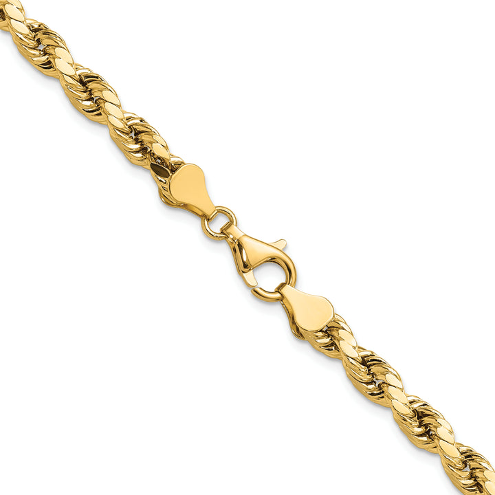 10K Yellow Gold 5.5mm Semi-Solid D.C. Rope Chain
