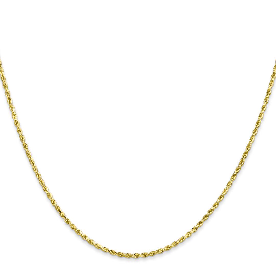10K Yellow Gold 1.5mm D.C. Rope Chain
