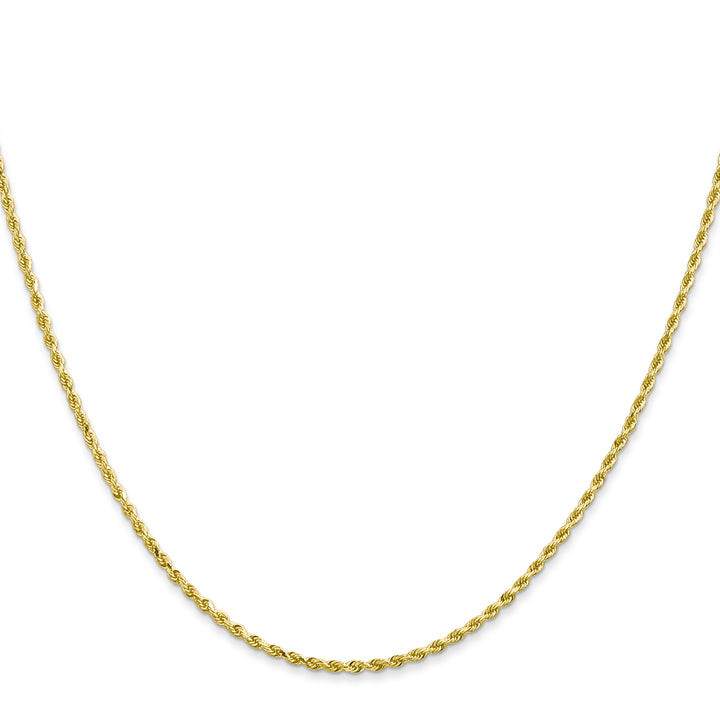 10K Yellow Gold 1.5mm D.C. Rope Chain