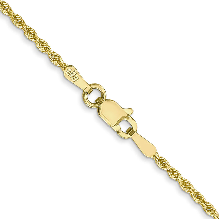 10K Yellow Gold 1.5mm D.C. Rope Chain