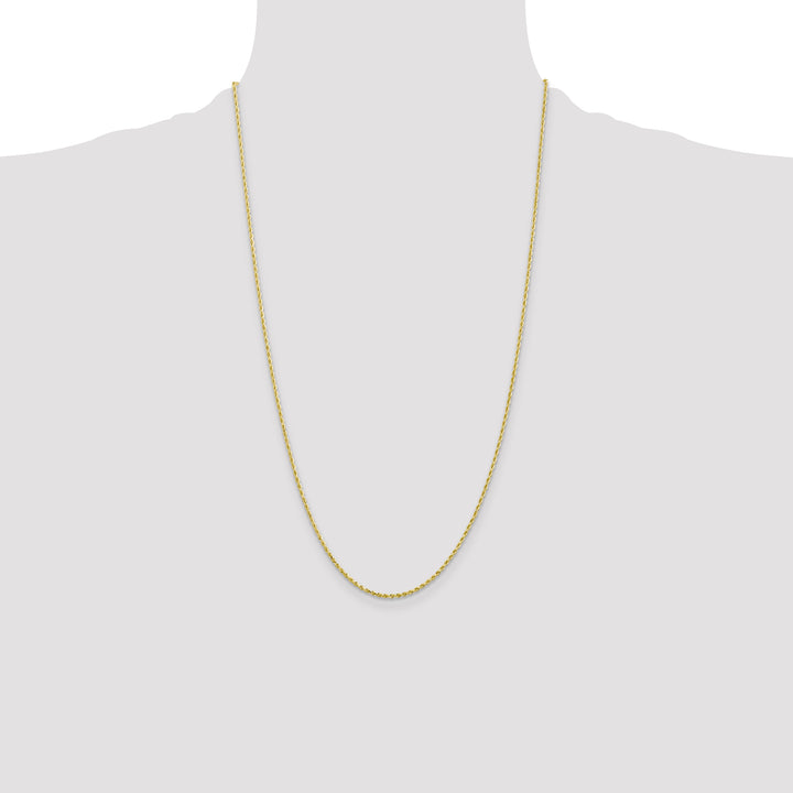 10K Yellow Gold 1.5mm D.C. Rope Chain